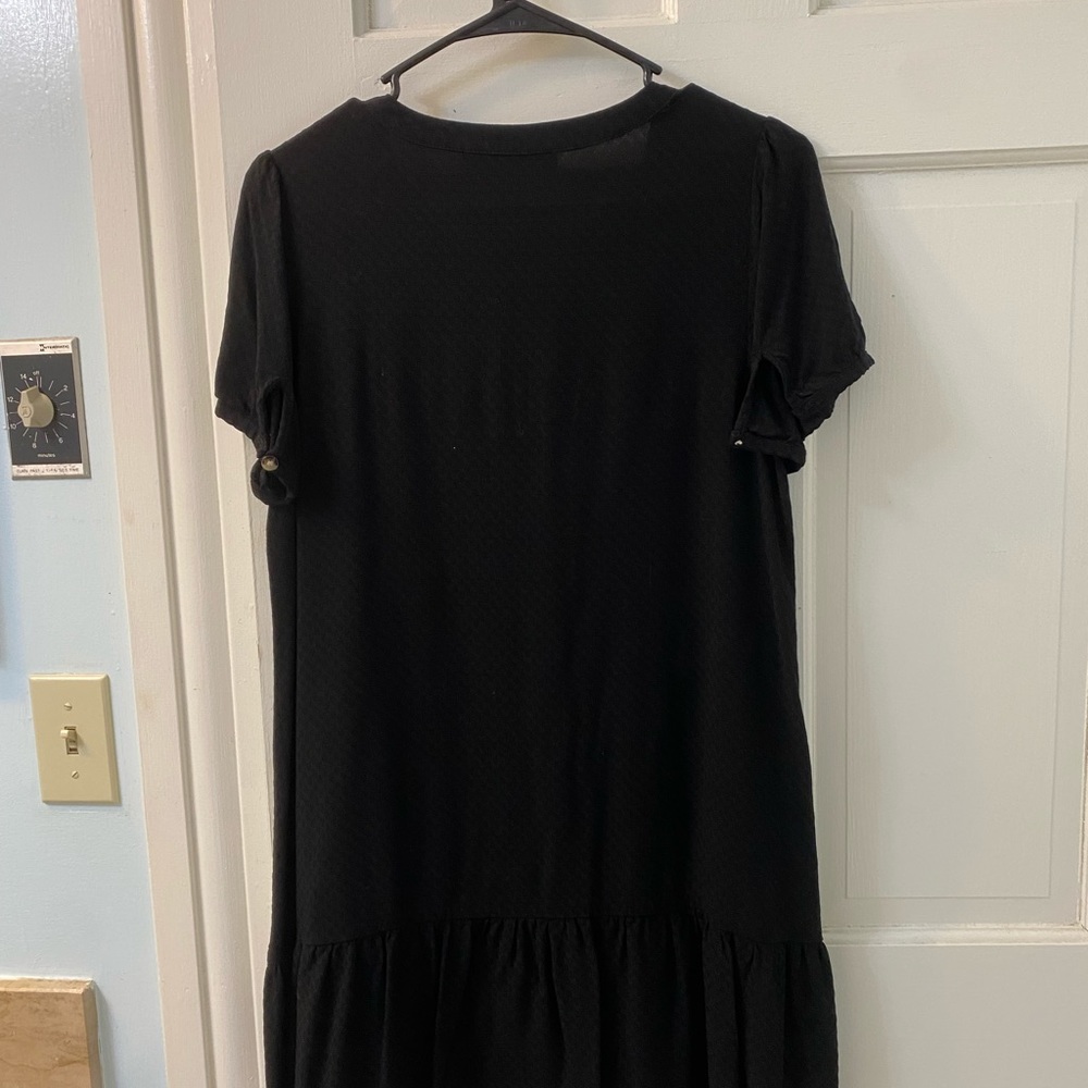 LOFT Black Summer Shift Dress
